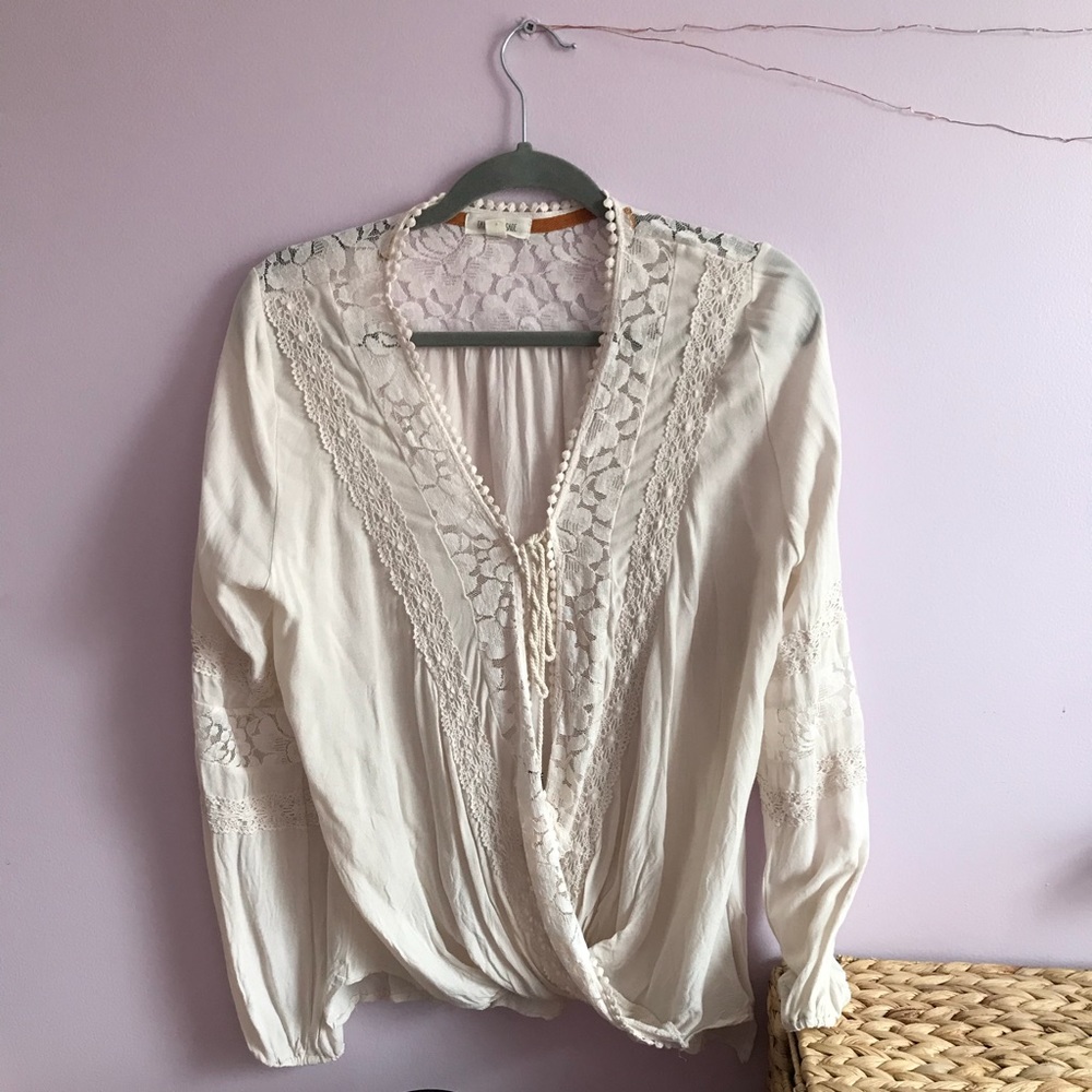 70s floral light long sleeve